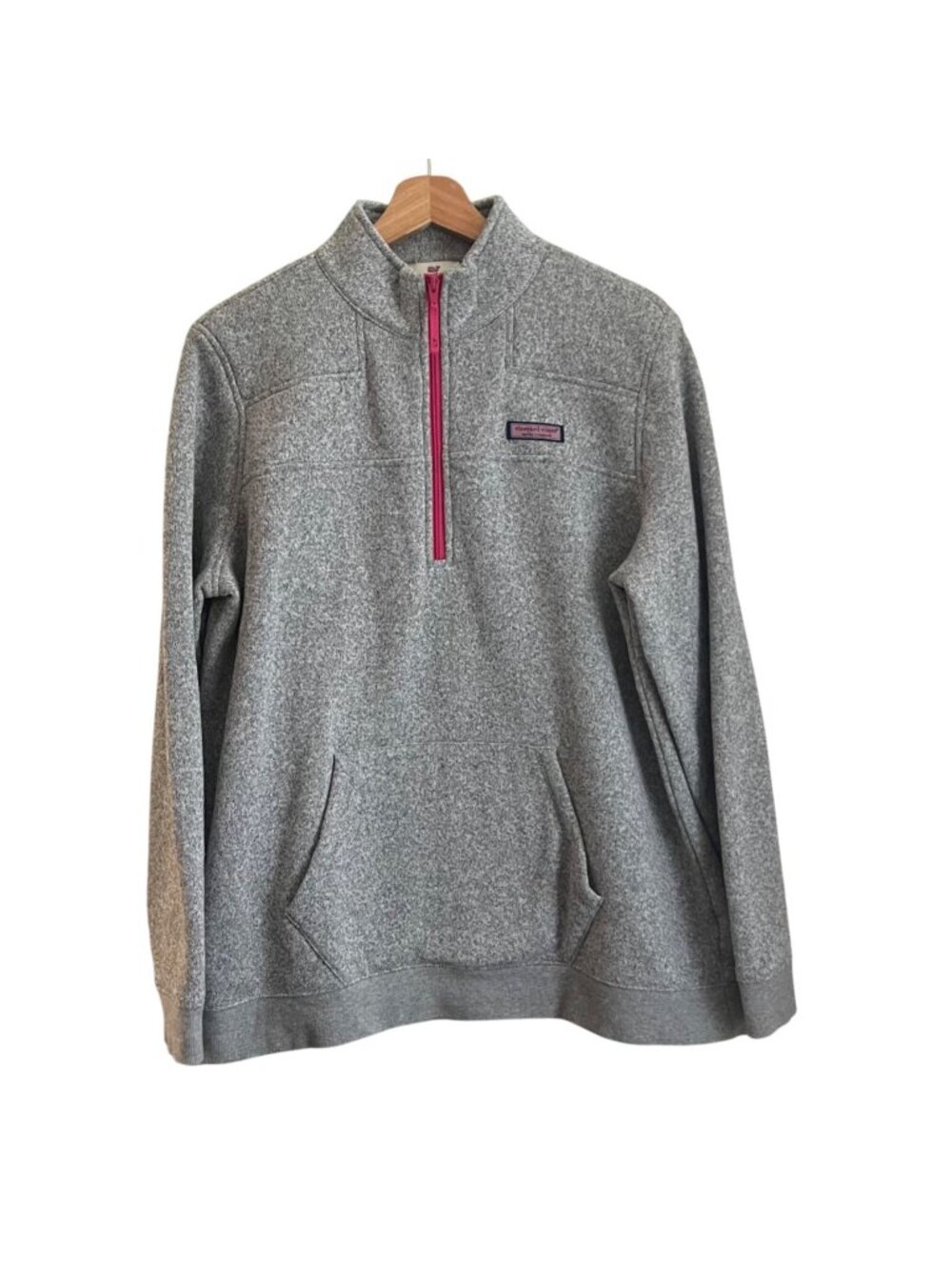 Vineyard Vines Womens Shep Shirt Size XL Coastal Preppy 1/4 Zip Pullover Fleece